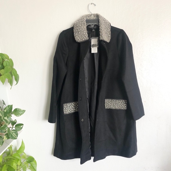 Colleen Lopez Opulence Embellished Wool Coat - Picture 4 of 11